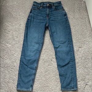 American Eagle Outfitters Blue Ankle Cropped Jeans